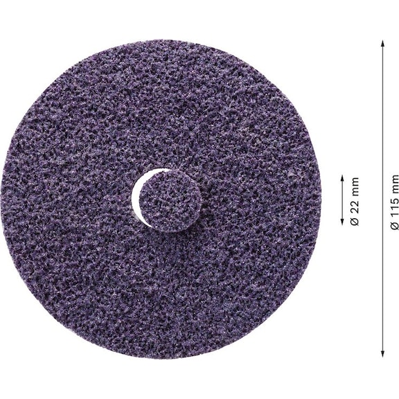 BOSCH N477 SCM washer115x22 mm extra coarse 25-piece 2608901264 - Abrasive tool made of abrasive on backing