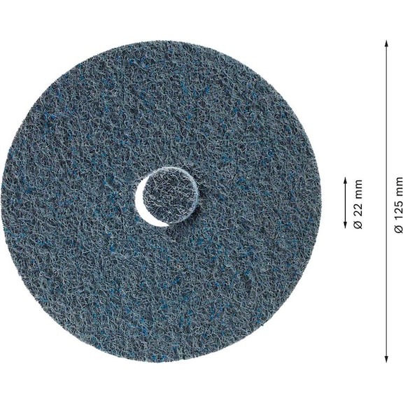 BOSCH N477 SCM Washer125x22 mm very fine 25-piece 2608901271 - Abrasive tool made of abrasive on backing