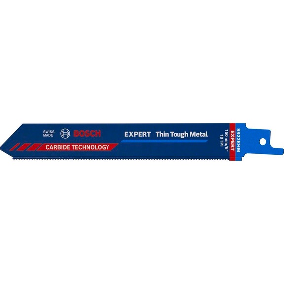 BOSCH Thin Tough Metal S 922 EHM Reciprocating saw blade 3 pieces 2608900361 - Saw blade for reciprocating saw