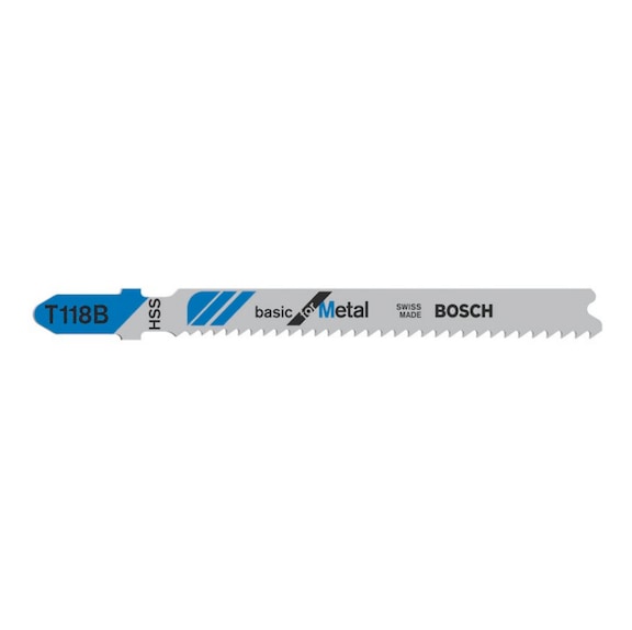 BOSCH Jigsaw blade T 118 B Basic for Metal 100-pack 2608631965 - Saw blade for jigsaw