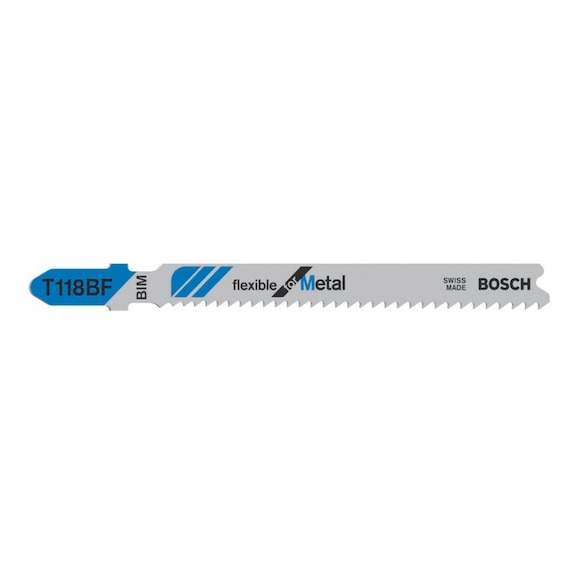 BOSCH Jigsaw blade T 118 BF Flexible for Metal 3-pack 2608636232 - Saw blade for jigsaw