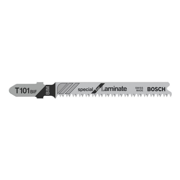 BOSCH Jigsaw blade T 101 BIF Special for Laminate 5-pack 2608636431 - Saw blade for jigsaw
