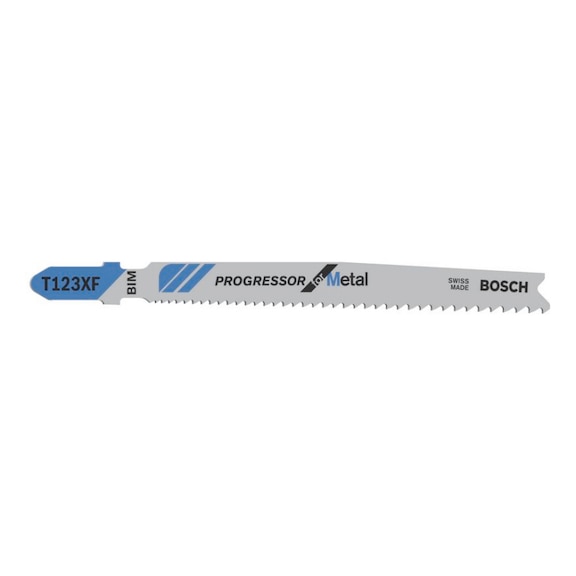 BOSCH Stichsägeblatt T 123 XF Progressor for Metal 3er-Pack 2608638472 - Sägeblatt für Stichsäge