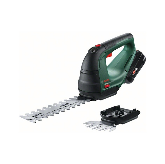 BOSCH Cordless Grass and Shrub Shears 18V-10 1xBattery PBA 18V 2.0Ah 0600857000 - Hedge trimmer (battery)