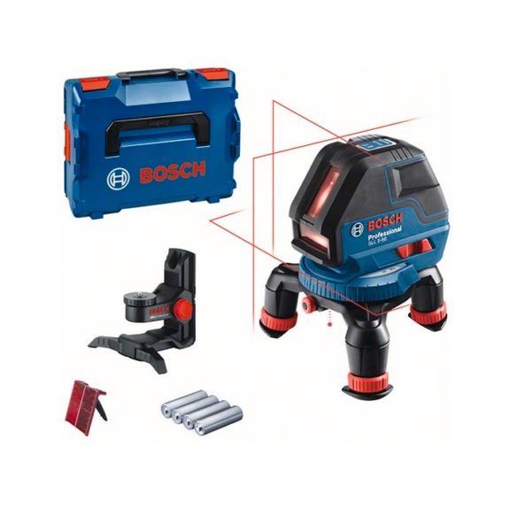 BOSCH line laser GLL 3-50 with universal holder BM 1 L-BOXX 0601063802 - Point and line laser