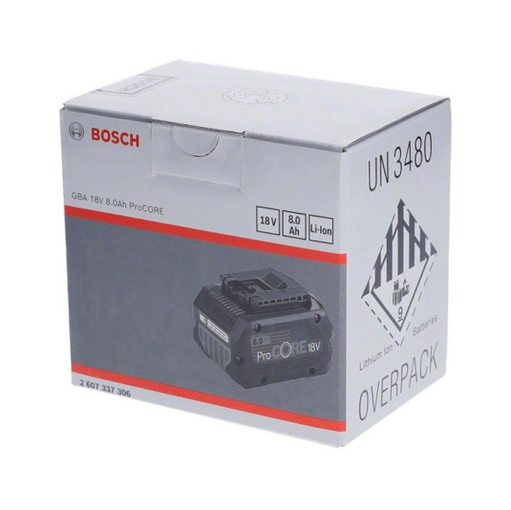 BOSCH GBA 18 V 8.0 Ah ProCore rechargeable battery 2607337306 - Battery pack