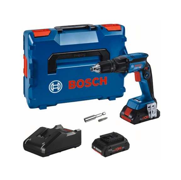 BOSCH cordless drywall screwdriver GTB 18V-45 2x rechargeable battery ProCORE18V 4.0Ah u.06019K7002 - Screwdriver (cordless)