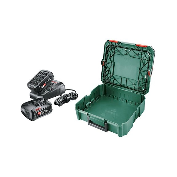 BOSCH Starter set 18V 2x 2.5Ah AL 1830 CV SystemBox 4-piece 1600A019E4 - Battery pack