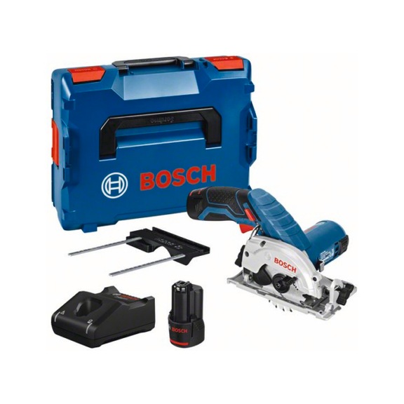 BOSCH Cordless Circular Saw GKS 12V-26 with 2 x 3.0 Ah Li-Ion Battery L-BOXX 06016A1005 - Circular saw (cordless)