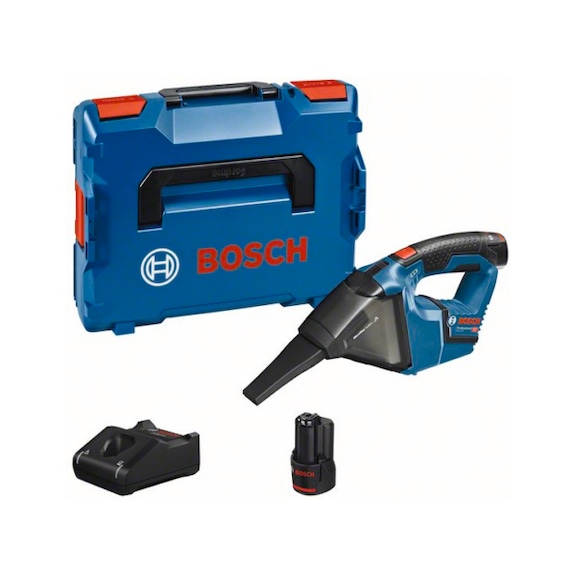 BOSCH Cordless Vacuum Cleaner GAS 12V with 2 x 3.0 Ah Li-Ion Battery L-BOXX 06019E3003 - Vacuum cleaner (household)