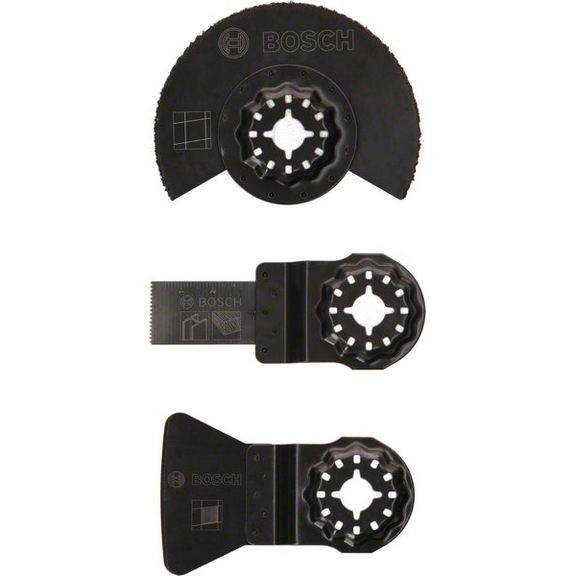 BOSCH Starlock Starter-Set Fließen 3-teilig für Multifunktionsgeräte 2607017324 - Handwerkzeug (Sonstige)