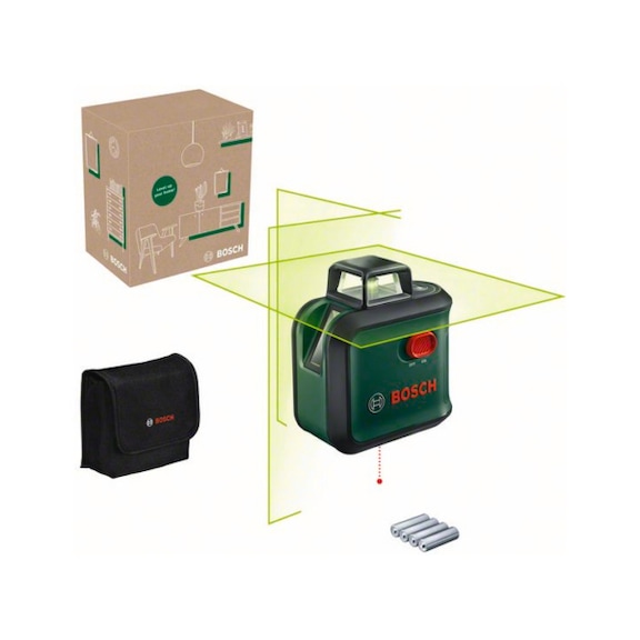 BOSCH Kreuzlinien-Laser AdvancedLevel 360 Set e3-teilig 0603663BZ0 - Laser-Nivellier