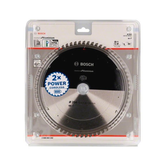 BOSCH Circular Saw Blade Standard for Aluminum 254 x 30 68 teeth 2608842242 - Circular saw blade (machines)