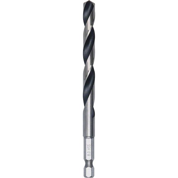 BOSCH HSS PointTeQ hexagon drill bit 8.0 mm 5-piece 2608577547 - Solid drill bits (non-detachable cutting edges)