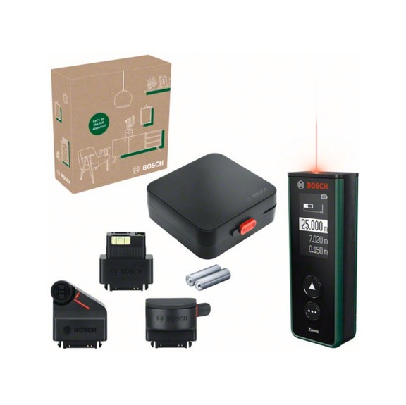 BOSCH Digital Laser Rangefinder Zamo Set eCommerce box 06036729Z1 - Laser distance meter