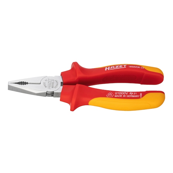 HAZET Combination pliers with protective insulation 1850VDE-22 - Combination pliers
