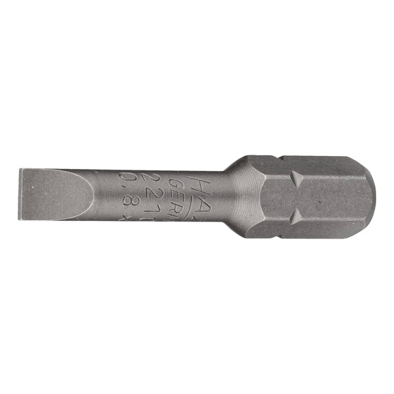 HAZET bit 2210-8 Hexagon 5/16 inch (8 mm) slotted profile 0.8 x 5.5 mm - Bit for slotted screws