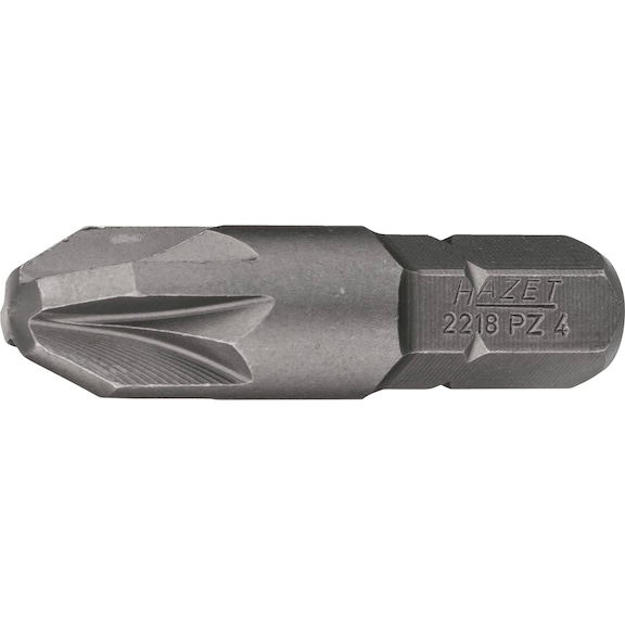 HAZET bit 2218-PZ4 Hexagon 5/16 inch (8 mm) Pozidriv profile PZ PZ4 - Bit for Phillips screws
