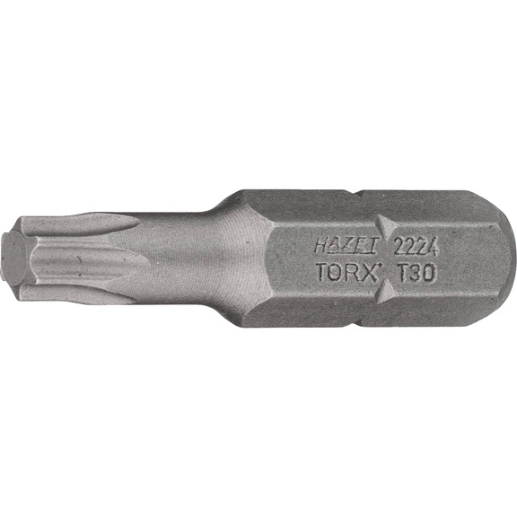 HAZET bit 2224-T30 Hexagon 5/16 inch (8 mm) Internal TX profile T30 - Bit for hexagon socket screws