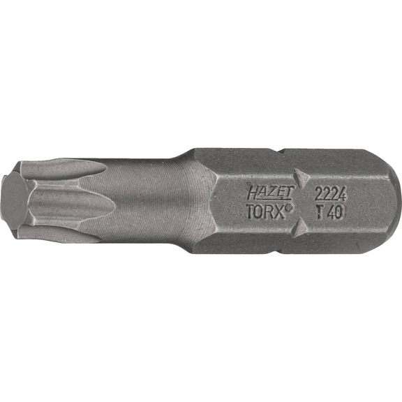 HAZET bit 2224-T40 Hexagon 5/16 inch (8 mm) Internal TX profile T40 - Bit for hexagon socket screws