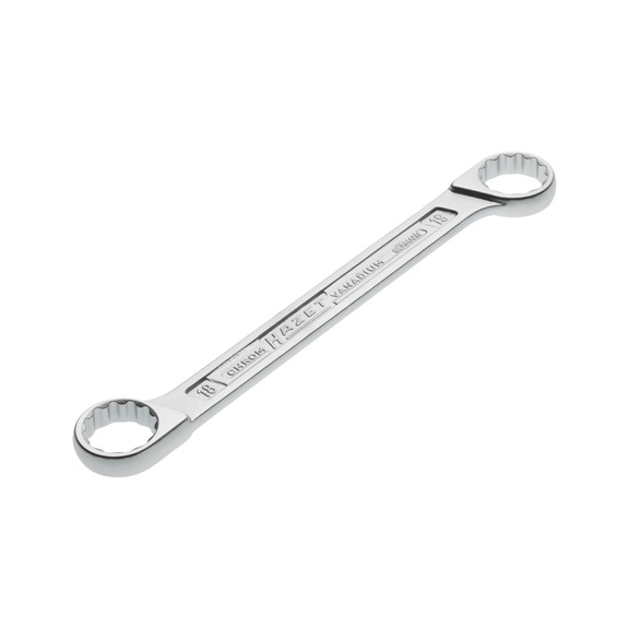 HAZET Double ring wrench 610N-18X19 Outer double hexagon traction profile - Double box wrench