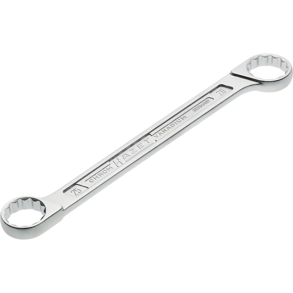 HAZET Double ring wrench 610N-25X28 Outer double hexagon traction profile - Double box wrench