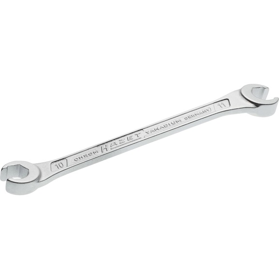 HAZET Double ring wrench open 612-10X11 External hexagon profile 10 x 11 mm - Double box wrench