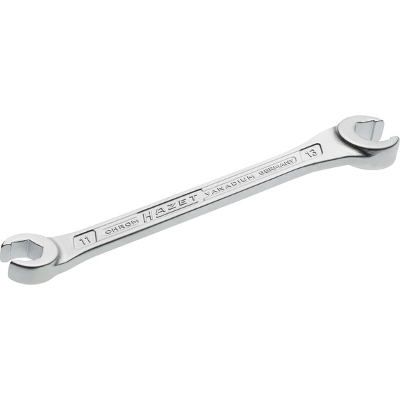 HAZET Double ring wrench open 612-11X13 External hexagon profile 11 x 13 mm - Double box wrench