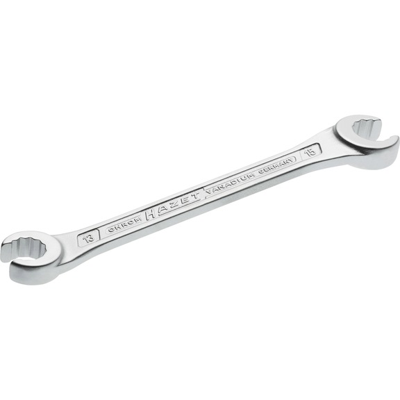 HAZET double ring wrench open 612-13X15 external double hexagonal profile - Double box wrench
