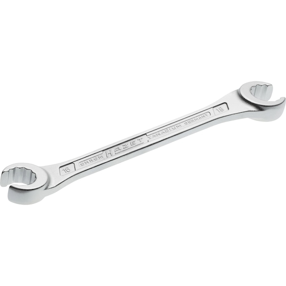 HAZET Open-ended double ring wrench 612-16X18 Outer double hexagonal profile - Double box wrench
