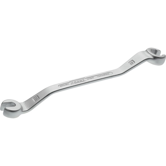 HAZET Double ring wrench open 612N-11X13 External hexagon profile 11 x 13 mm - Double box wrench