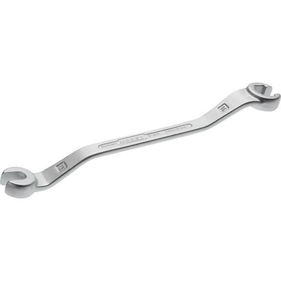 HAZET Double ring wrench open 612N-12X14 External hexagon profile 12 x 14 mm - Double box wrench