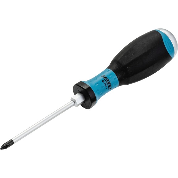 HAZET Screwdriver with impact cap 810U-PH1 Phillips profile PH PH1 - Phillips screwdriver