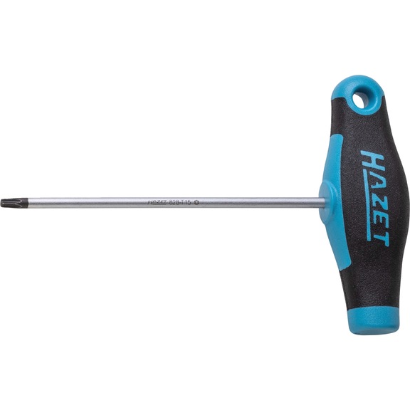 HAZET Schraubendreher mit T-Griff 828-T15 Innen TX Profil T15 - Innensechsrundschraubendreher