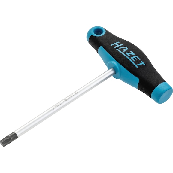HAZET Screwdriver with T-handle 828-T40 Internal TX profile T40 - Hexagon socket screwdriver