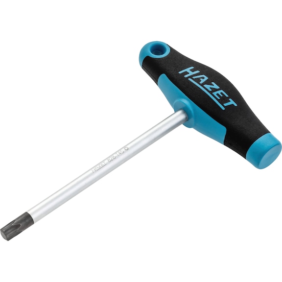 HAZET Screwdriver with T-handle 828-T45 Internal TX profile T45 - Hexagon socket screwdriver