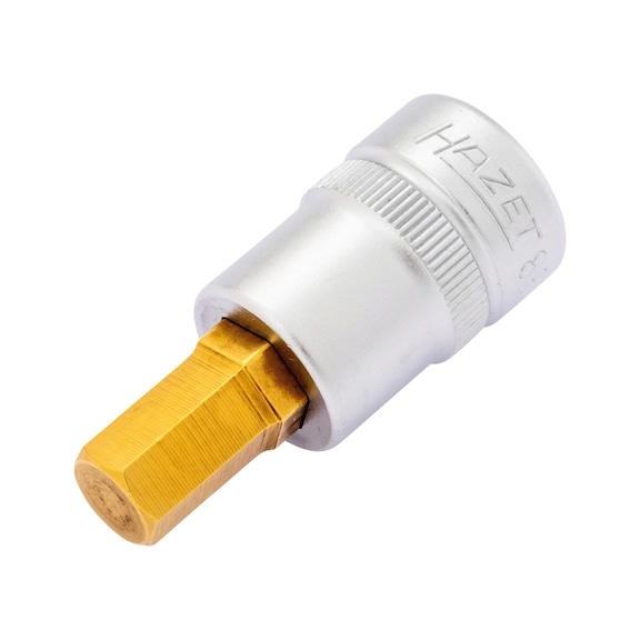 HAZET Schraubendreher-Steckschlüsseleinsatz 8801K-9 Vierkant 3/8 Zoll - Innensechskant-Einsatz (Steckschlüssel)