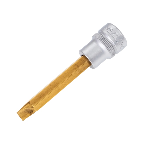 HAZET screwdriver socket 8803-1.2X8 square 3/8 inch - Slotted screwdriver bit