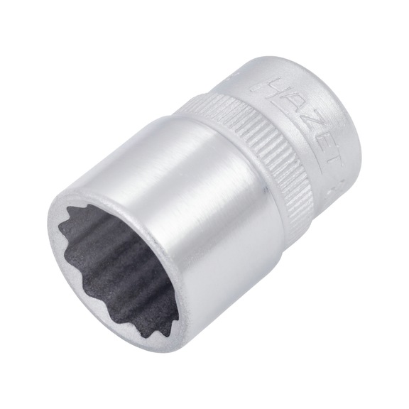 HAZET socket double hexagon 880AZ-9/16 square 3/8 inch (10 mm) - Socket set (12-edged)