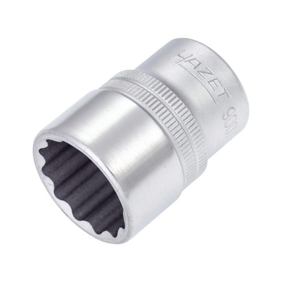 HAZET Socket wrench bit double hex 900AZ-7/8 square 1/2 inch - Socket set (12-edged)