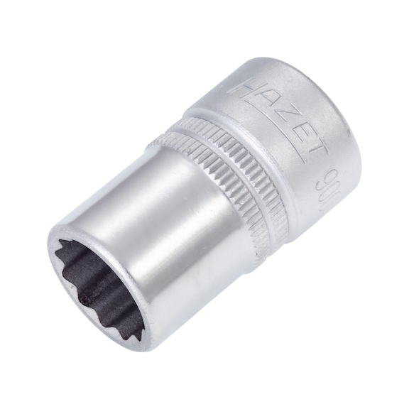HAZET Sockets double hex 900AZ-9/16 square 1/2 inch - Socket set (12-edged)