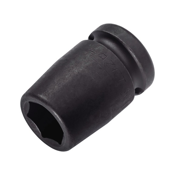 HAZET Schlagschrauber Steckschlüsseleinsatz Sechskant 900S-14 Vierkant 1/2 Zoll - Kraftschraubereinsatz (6kant)