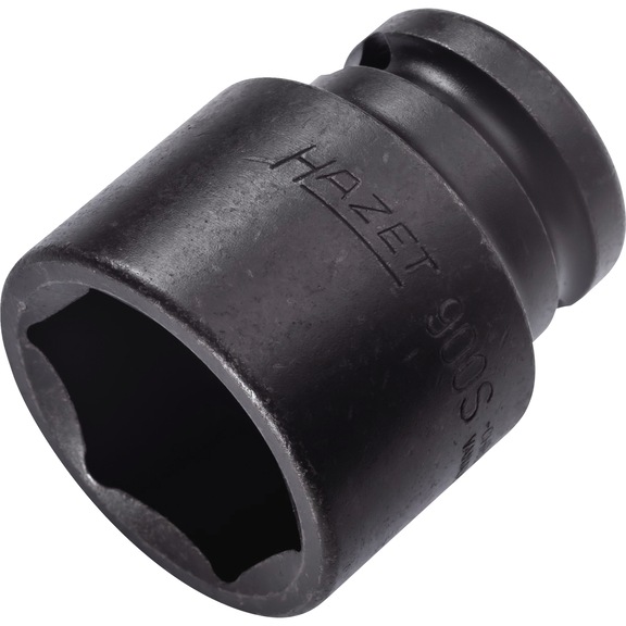 HAZET Schlagschrauber Steckschlüsseleinsatz Sechskant 900S-27 Vierkant 1/2 Zoll - Kraftschraubereinsatz (6kant)