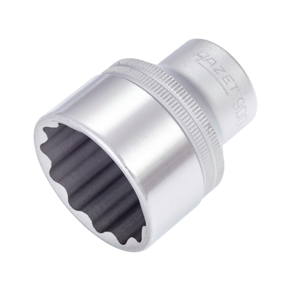 HAZET Socket wrench socket double hex 900Z-33 square 1/2 inch - Socket set (12-edged)