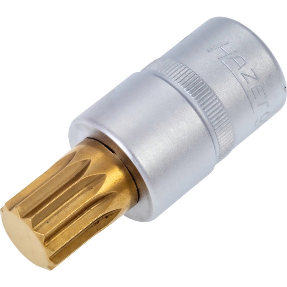 HAZET screwdriver socket 990-16 square drive 1/2 inch (12.5 mm) - Internal multi-tooth screwdriver bit