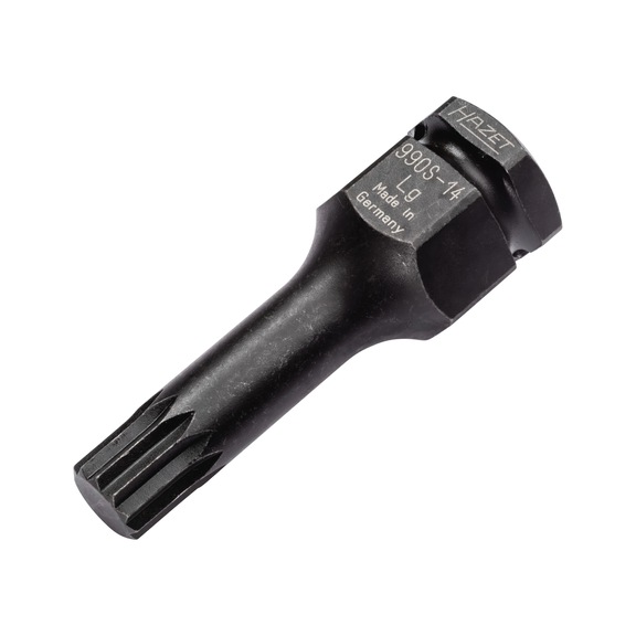 HAZET impact wrench Screwdriver socket 990S-14LG - Internal multi-tooth screwdriver bit