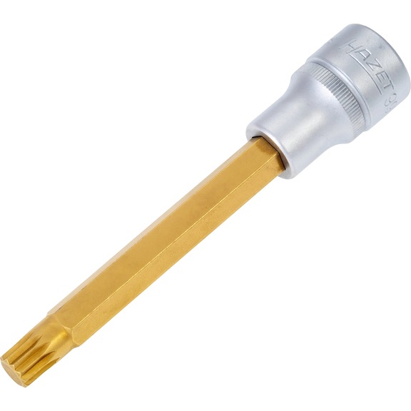 HAZET Screwdriver socket 990SLG-10 Square 1/2 inch - Internal multi-tooth screwdriver bit