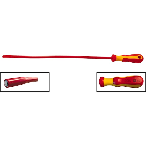 VDE Aimant récupérateur isolé avec force de maintien de 1 100 g - Aimant récupérateur isolé VDE avec force de maintien de 1 100 ou 1 800 g