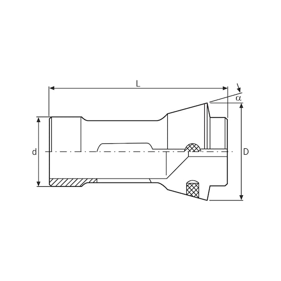 FAHRION collet chuck DIN6343 185E, square - 2