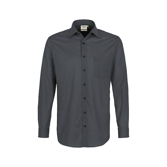 HAKRO Langarm-Hemd Mikralinar&reg; Comfort anthrazit Gr. XL - Langarm-Hemd